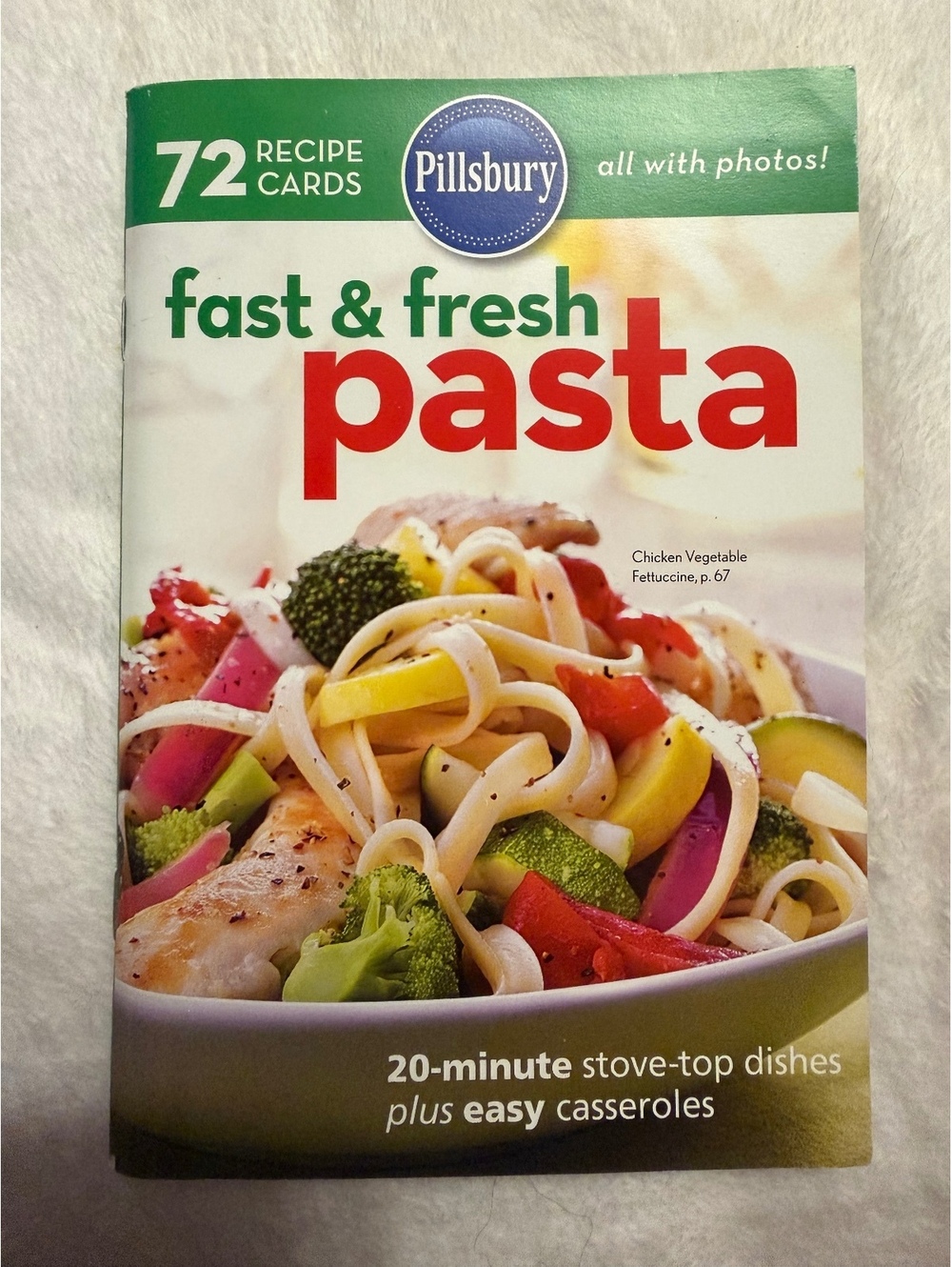 Pillsbury Fast & Fresh Pasta Cookbook - 72 Recipe Cards